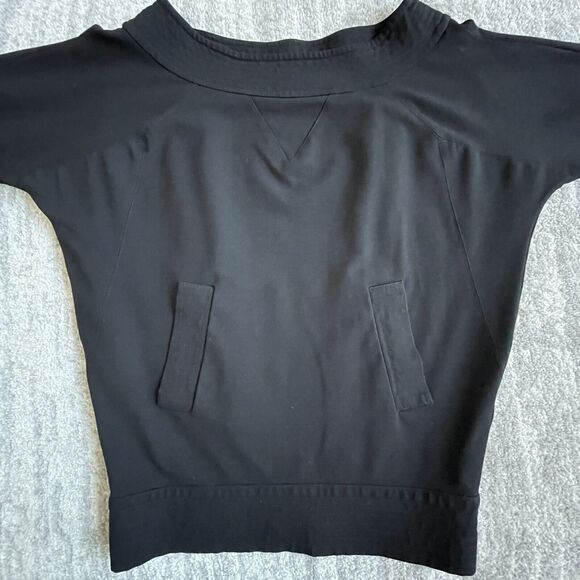 Diane von Furstenberg Black Top with Pockets Women's Size 8 Thick Made in USA - Picture 9 of 16